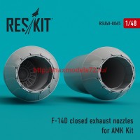 RSU48-0065   F-14D Tomcat  closed exhaust nozzles for AMK Kit (attach1 44543)