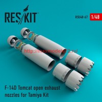 RSU48-0067   F-14D Tomcat open exhaust nozzles for Tamiya Kit (attach1 44549)