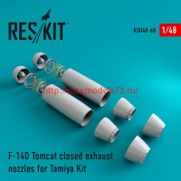 RSU48-0068   F-14D Tomcat closed exhaust nozzles for Tamiya Kit (attach1 44552)