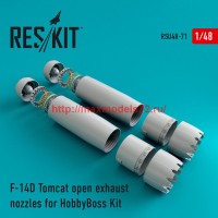 RSU48-0071   F-14D Tomcat open exhaust nozzles for HobbyBoss Kit (attach1 44557)
