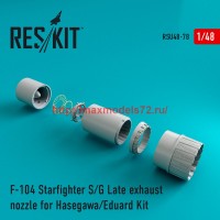 RSU48-0078   F-104 Starfighter (S/G Late) exhaust nozzle for Hasegawa/Eduard Kit (attach1 44572)