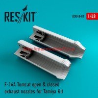 RSU48-0081   F-14A Tomcat open & closed exhaust nozzles for Tamiya Kit (thumb44579)