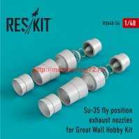 RSU48-0056   Su-35 fly position exhaust nozzles for Great Wall Hobby Kit (attach1 44521)