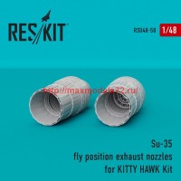 RSU48-0058   Su-35 fly position exhaust nozzles for KITTY HAWK Kit (attach1 44527)