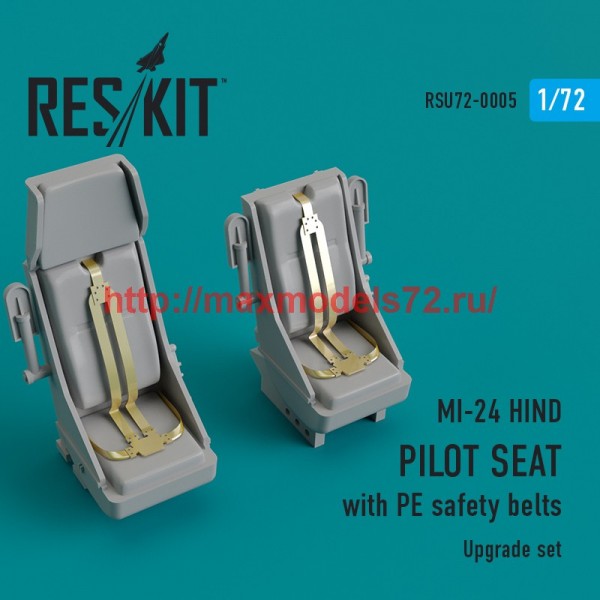 RSU72-0005   MI-24 hind. Pilot seat with PE safety belts (thumb43807)