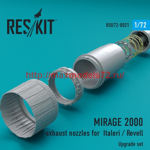 RSU72-0021   MIRAGE 2000 exhaust nozzles for Italeri / Revell (thumb43839)