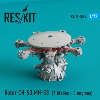 RSU72-0024   Rotor CH-53 Super Stallion, MH-53E Sea dragon (7 blades - 3 engines) (thumb43845)