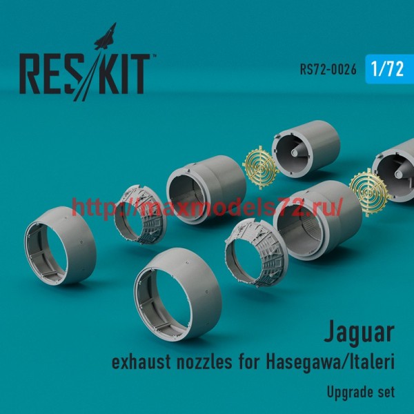 RSU72-0026   Jaguar exhaust nozzles for Hasegawa/italleri (thumb43849)