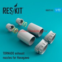 RSU72-0051   TORNADO exhaust nozzles for Hasegawa (attach1 43896)