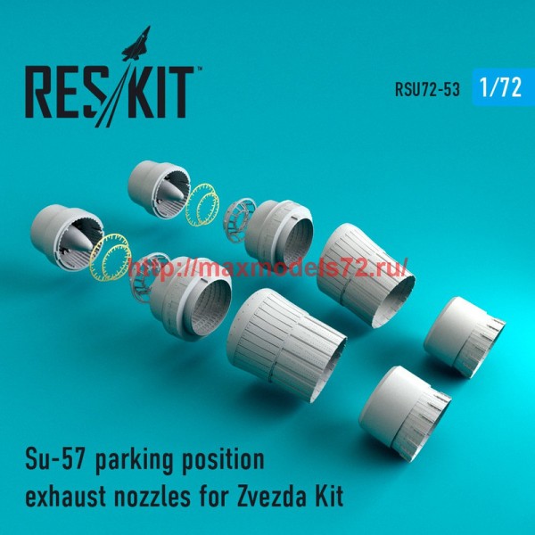 RSU72-0053   Su-57 parking position exhaust nozzles for Zvezda Kit (thumb43901)