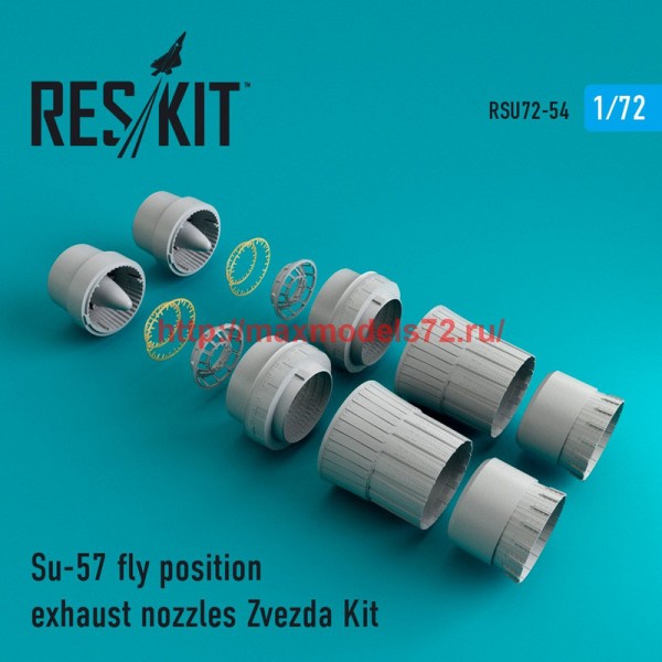 RSU72-0054   Su-57 fly position exhaust nozzles Zvezda Kit (thumb43903)