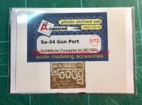 A-squared72016   Su-34 gun port (photoetched detailing set) for Trumpeter kit (attach1 45784)