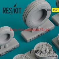 RS32-0076   F-105 (A, B, C, D)  wheels set (attach1 45126)