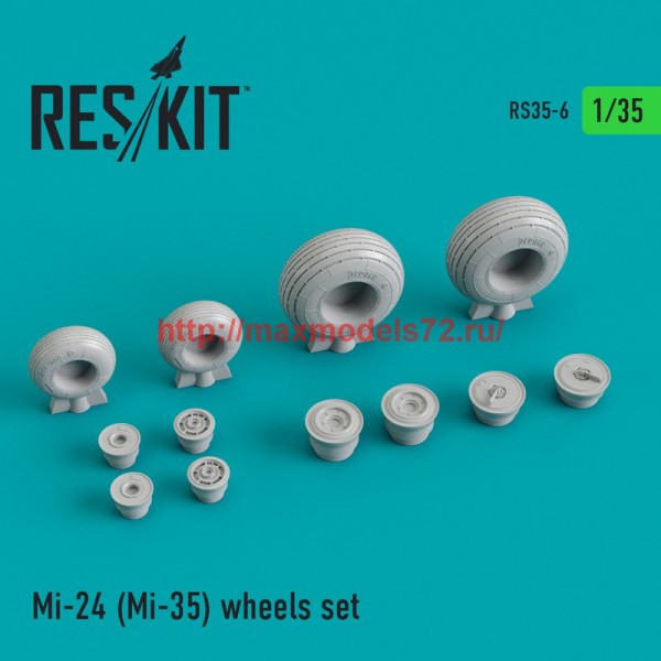 RS35-0006   Mi-24 (Mi-35) wheels set (thumb45077)