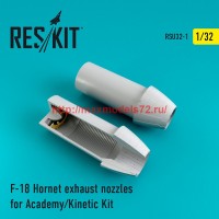 RSU32-0001   F-18 Hornet exhaust nozzles for Academy/Kinetic Kit (attach1 45171)