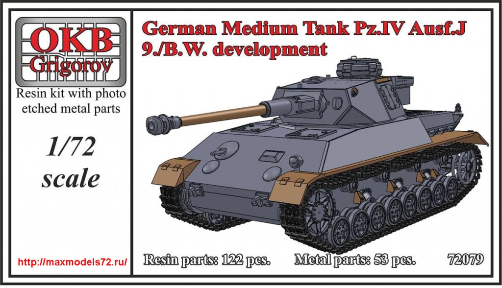 OKBV72079   German Medium Tank Pz.IV Ausf.J, 9./B.W. development (thumb48330)