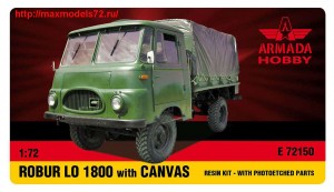 AME72150   ROBUR LO1800 Light Truck w. CANVAS Resin kit w. PE set (thumb48466)