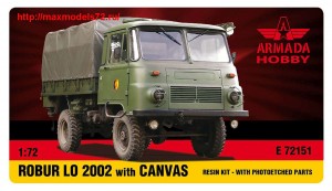 AME72151   ROBUR LO 2002 Light Truck w. CANVAS Resin kit w. PE set (thumb48468)