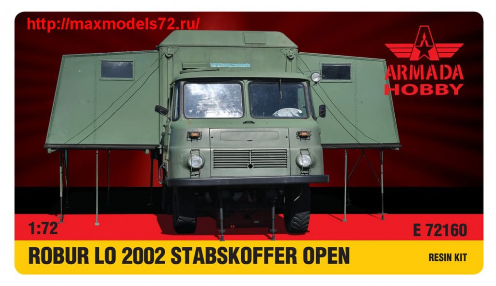 AME72160   ROBUR LO 2002 with STABSKOFFER OPEN Resin kit w. PE set (thumb48482)
