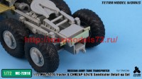 TetraME-72018   1/72 Russian Army MAZ-537G Tractor w/CHMZAP-5247G Semitrailer Detail-up Set (for Takom) (attach6 50674)