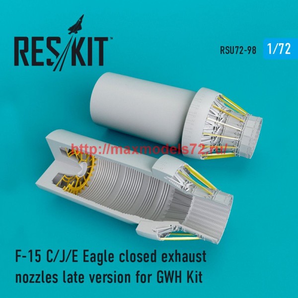 RSU72-0098   F-15 C/J/E Eagle closed exhaust nozzles late version for GWH Kit (thumb48751)
