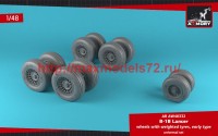 AR AW48332   1/48 B-1B Lancer wheels w/ weighted tires, early (thumb50716)