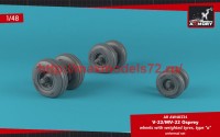 AR AW48334   1/48 OV-22 Osprey wheels w/ weighted tires type "a" (thumb50726)