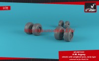 AR AW72422   1/72 A.W. Argosy wheels w/ weighted tires, early version (attach1 49141)