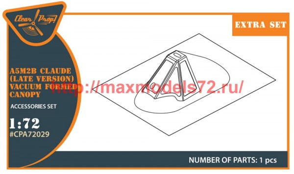 CPA72029 A5M2b Claude (late version) vacuum formed canopy (thumb50450)
