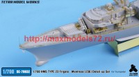 TetraSE-70032   1/700 HMS TYPE 23 Frigate — Montrose [F236] Detail-up Set (for Trumpeter) (attach4 50696)