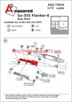 A-squared72024   Su-35 gun port (photoetched detailing set) for GWH kit (attach3 50851)