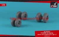 AR AW48334   1/48 OV-22 Osprey wheels w/ weighted tires type «a» (attach3 50726)