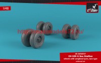 AR AW48337   1/48 CH-53 Sea Stallion wheels w/ weighted tires, late (attach3 50741)