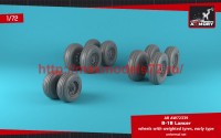 AR AW72339   1/72 B-1B Lancer wheels w/ weighted tires, early (attach3 50746)