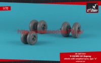 AR AW72341   1/72 OV-22 Osprey wheels w/ weighted tires type «a» (attach3 50756)