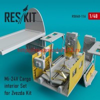 RSU48-0116   Mi-24 (V) Cargo interior Set for Zvezda Kit (attach2 50338)