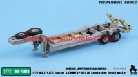 TetraME-72018   1/72 Russian Army MAZ-537G Tractor w/CHMZAP-5247G Semitrailer Detail-up Set (for Takom) (attach3 50674)