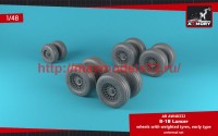 AR AW48332   1/48 B-1B Lancer wheels w/ weighted tires, early (attach2 50716)