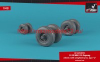 AR AW48334   1/48 OV-22 Osprey wheels w/ weighted tires type «a» (attach2 50726)
