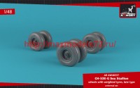 AR AW48337   1/48 CH-53 Sea Stallion wheels w/ weighted tires, late (attach2 50741)
