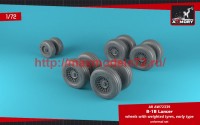AR AW72339   1/72 B-1B Lancer wheels w/ weighted tires, early (attach2 50746)