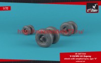 AR AW72342   1/72 OV-22 Osprey wheels w/ weighted tires type «b» (attach2 50761)