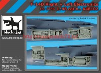 BDA48102   1/48 F-14 D right +left electronics (thumb55317)