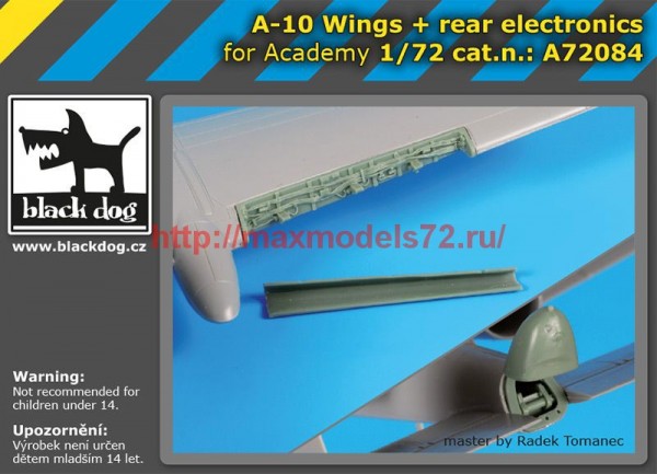 BDA72084   1/72 A-10 wings+rear electronics (thumb54290)