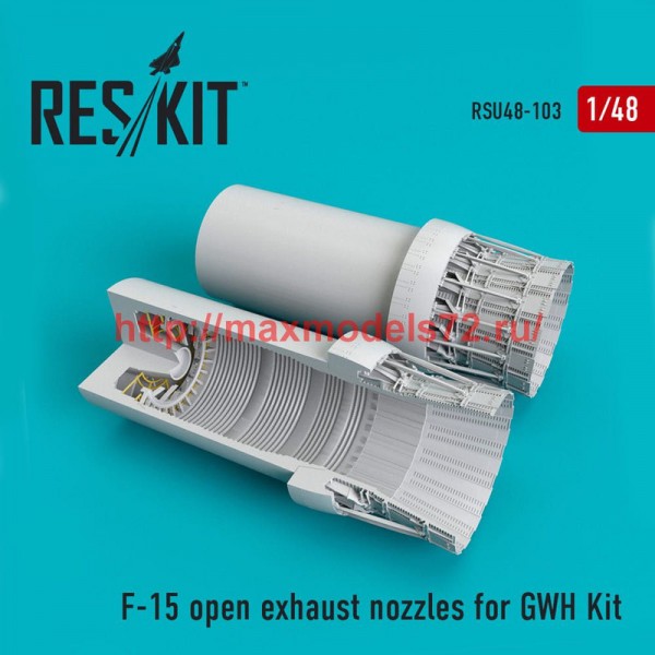 RSU48-0103   F-15 open exhaust nozzles  for GWH Kit (thumb50312)