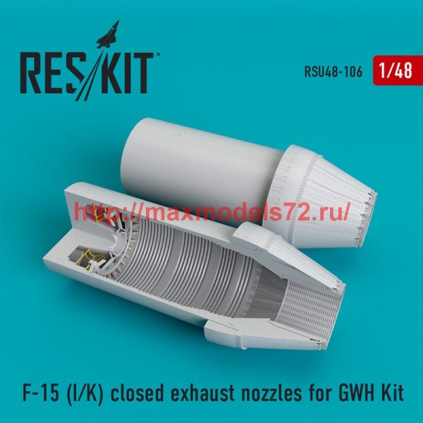 RSU48-0106   F-15 (I/K) closed exhaust nozzles for  GWH Kit (thumb50318)