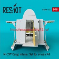 RSU48-0116   Mi-24 (V) Cargo interior Set for Zvezda Kit (attach1 50338)