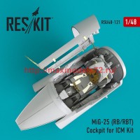 RSU48-0121   MiG-25 (RB/RBT) Cockpit for ICM Kit (attach1 50353)