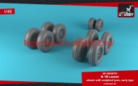AR AW48332   1/48 B-1B Lancer wheels w/ weighted tires, early (attach1 50716)