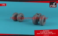 AR AW48334   1/48 OV-22 Osprey wheels w/ weighted tires type «a» (attach1 50726)